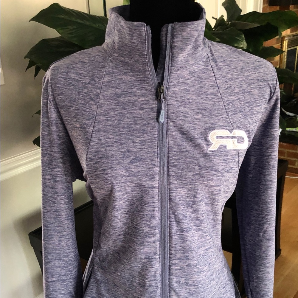 Lavender Full Zip Athletic Track Jacket